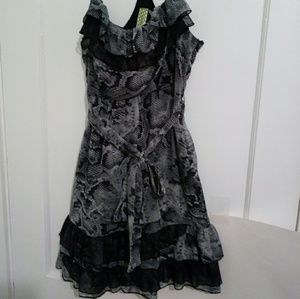 🍒 Johnny Martin Snakeskin Print MiniDress